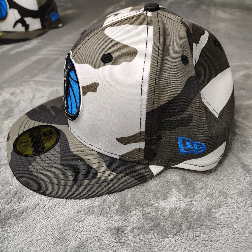 New Era Dallas Mavericks NBA Camouflage Camo 59Fifty 7 3/8 Fitted Hat Cap - Picture 4 of 9